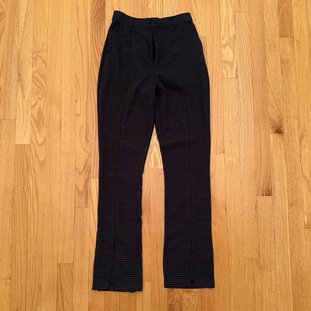 Abercrombie & Fitch Navy and Gray Houndstooth Pants